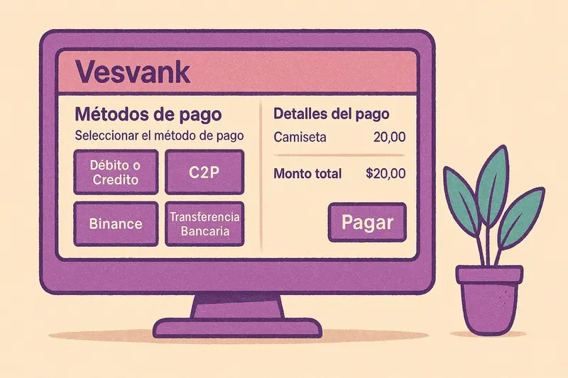 Renny eligiendo su método de pago preferido